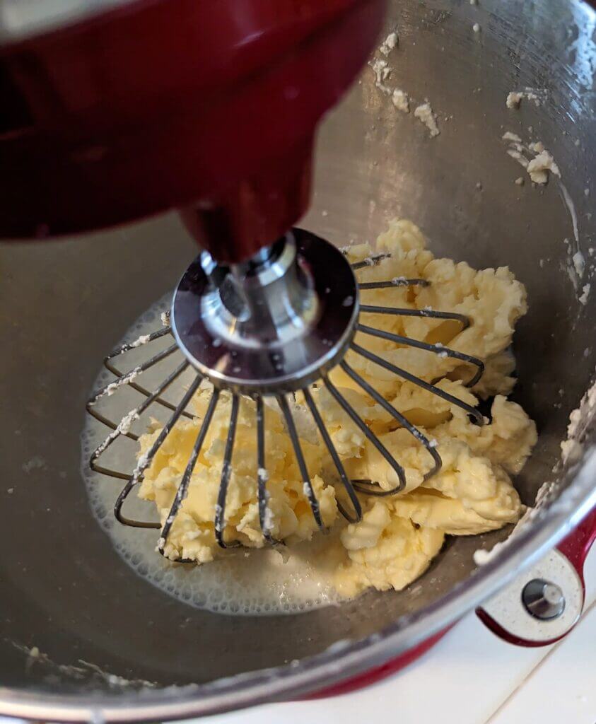 Fermented butter in the kitchenmixer